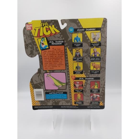 1994 Dinosaur Neil the tick on card - Picture 2 of 3